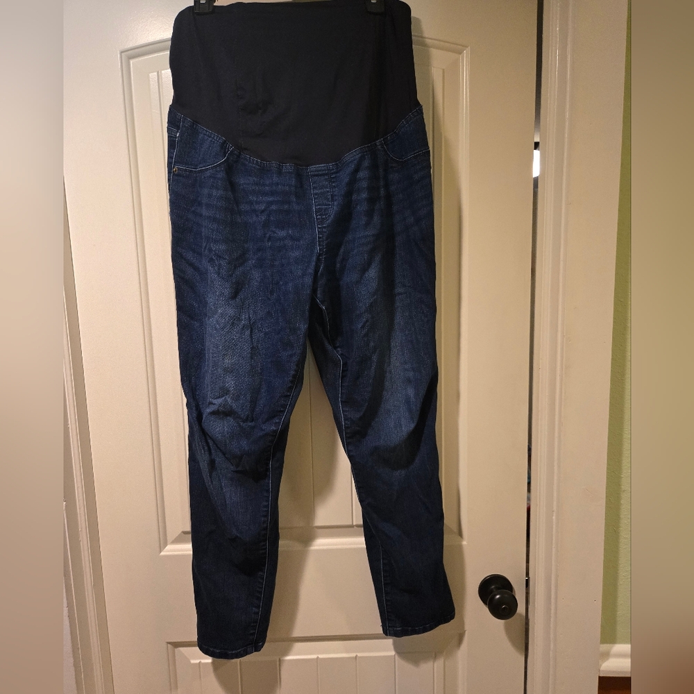 Ingrid & Isabel Dark Blue Maternity Skinny Jeggings